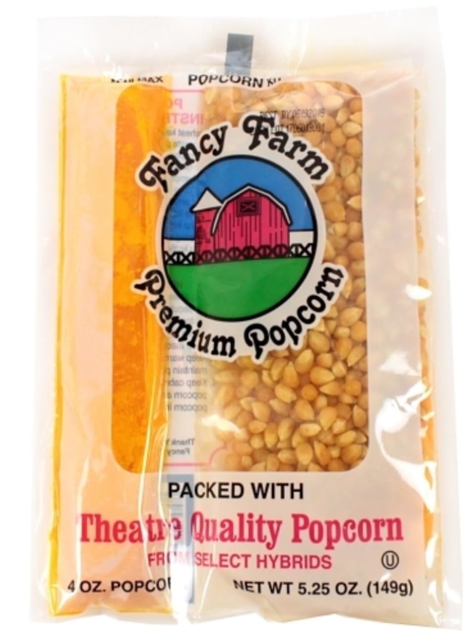 Fancy Farm Premium Popcorn Kit, 36 Count, 5.3 Oz Each, Perfect for Parties and Events