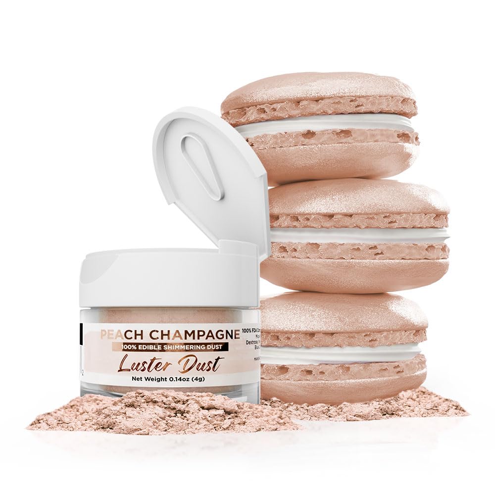 Bakell Luster Dust & Paint - Edible Food Grade, Peach Champagne, 4g, Model DJ206
