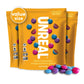UNREAL Dark Chocolate Quinoa Gems (3 Value Size Bags) | Vegan, Colors from Nature | Fair Trade, Non-GMO | Gluten Free, No Sugar 