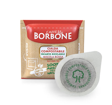 Caffe Borbone Espresso Paper Pods, Red Blend, Strong and Creamy, Medium Roast ESE Pods, Authentic Italian Espresso - 150 Count