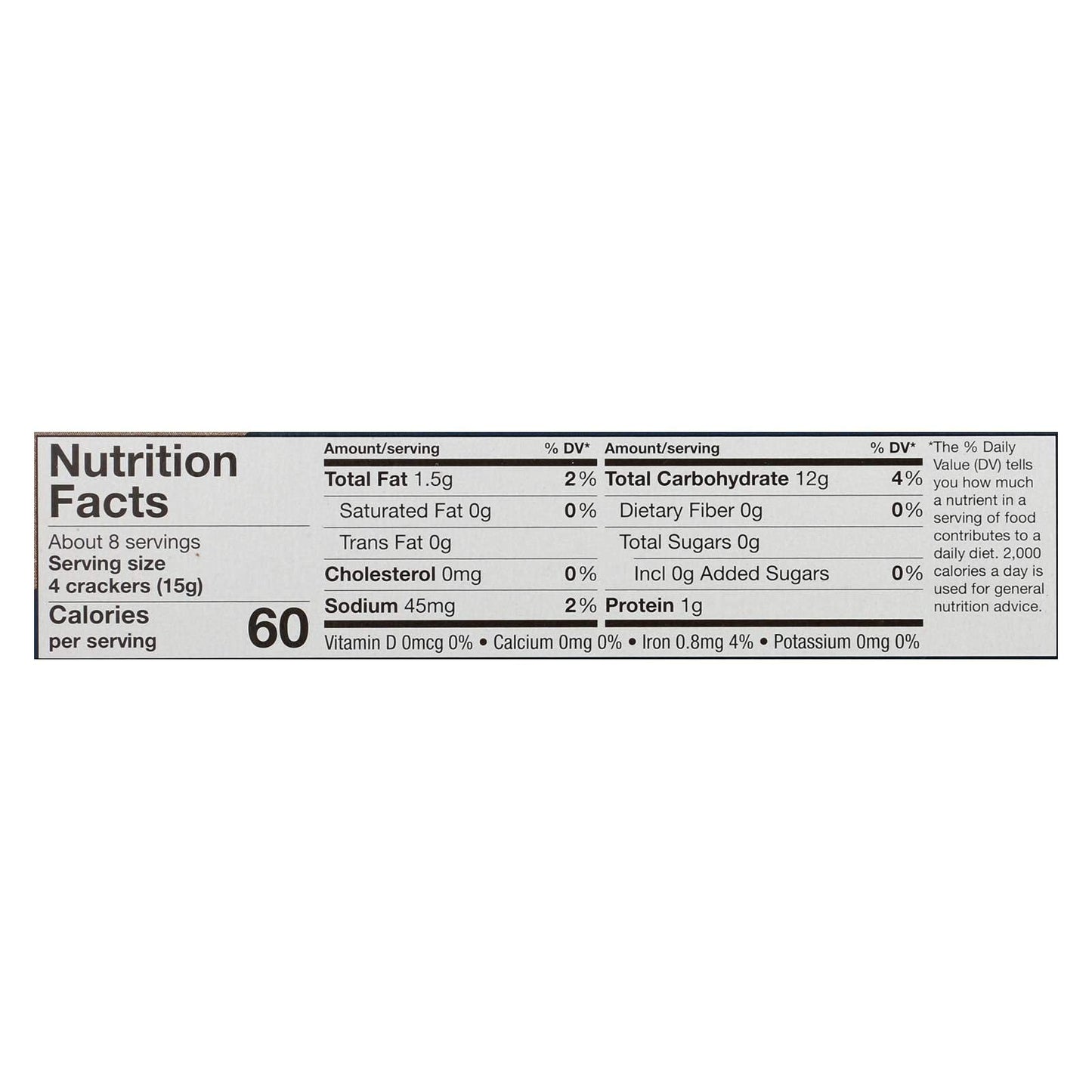 Wellington Traditional - Water Cracker - Case of 12 - 4.4 oz.