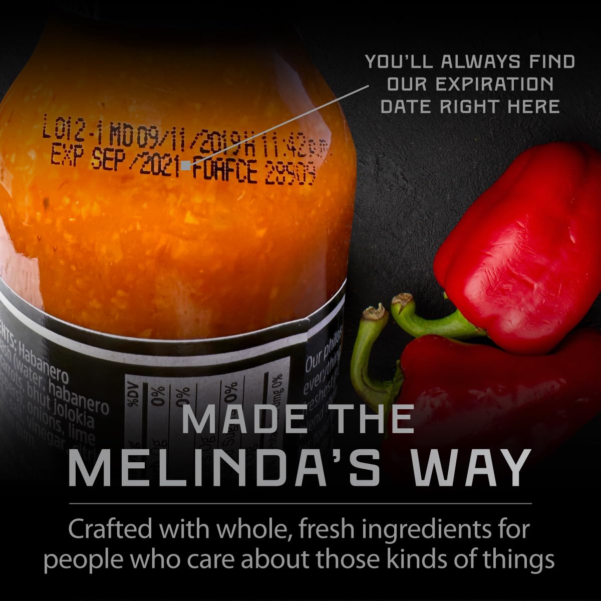 Melindas Jalapeo Ranch - 12 Oz, 1 Pack - Spicy Ranch Sauce, Hot Creamy Sauce With Jalapeo Peppers - Perfect For Wings, Pizza, Fr