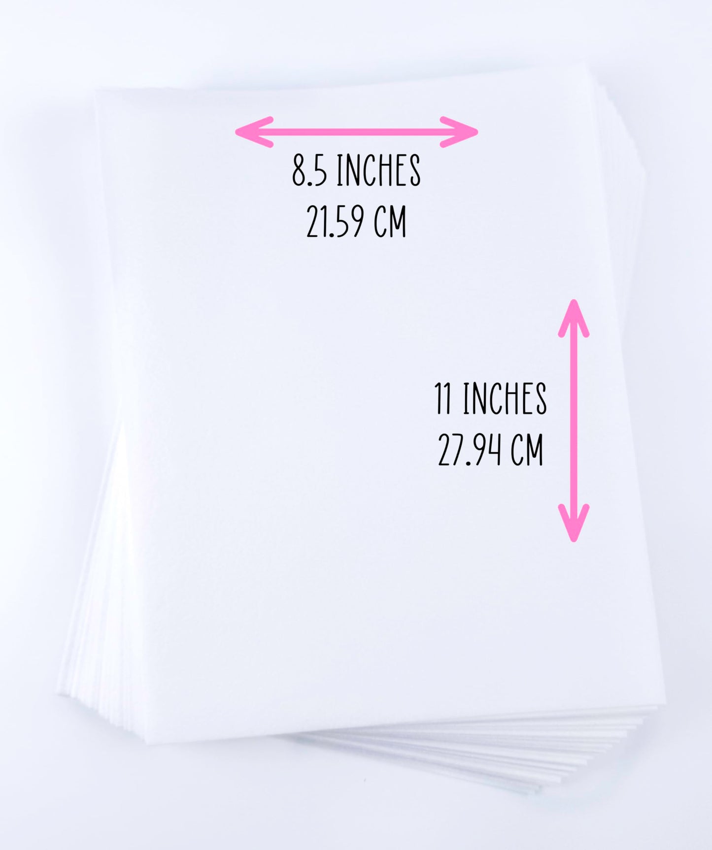 Wafer Paper Flexible Edible Printer Sheets 50 Pack 0.4Mm White Letter Size 8.5'' X 11'' Cake Topper Decoration Burn Away By Mega