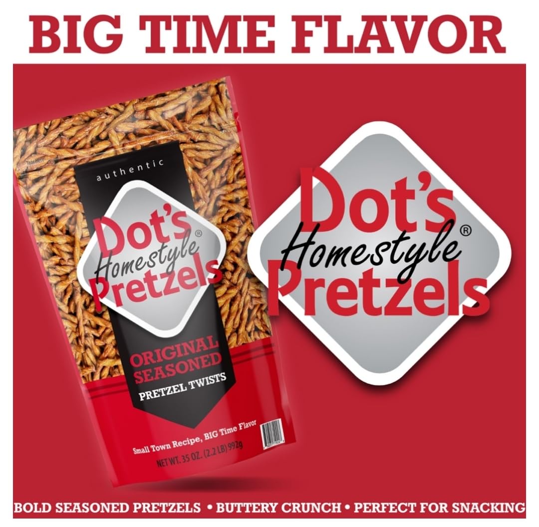 Generic Dot s Pretzels Homestyle Pretzels Original Seasoned (35 oz.) Pack of 2