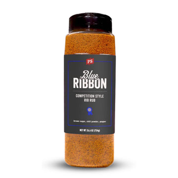 PS Seasoning Blue Ribbon Rib Rub - Sweet & Smoky BBQ Seasoning, 26.6oz, Ideal for Smoking and Grilling Meats
