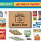 BoostBox Premium Snack Boxes Variety Pack - 45 Count Gift Sampler for Kids, mature-themeds, Office Staff, College Students