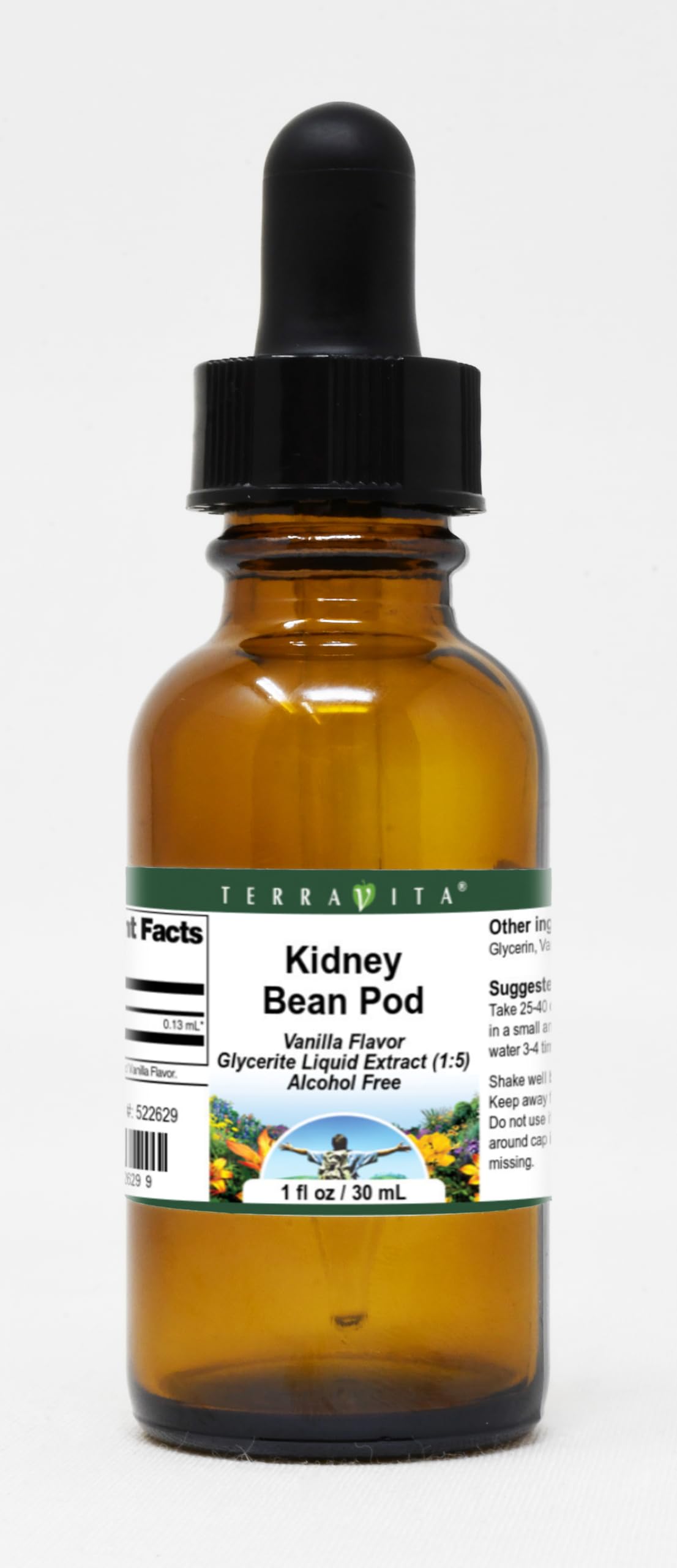 Kidney Bean Pod Glycerite Liquid Extract (1:5) - Vanilla Flavored (1 oz, ZIN: 522629)