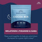 Mindful Evening Sugar Free Cocoa Mix Natural Sleep Aid  40 Servings  Melatonin 3mg  L-Theanine  GABA dietary products  Natural Calm Sleep Support Stress Relief Calm Sleepy Cocoa Nighttime Hot Chocolate