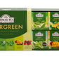 Ahmad Tea Green Tea, Evergreen S , 60 Foil Teabags, Caffeinated, Sugar-Free, Model 113