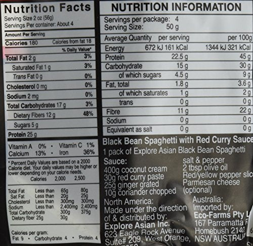 Explore Cuisine Organic Black Bean Spaghetti, 8 Oz