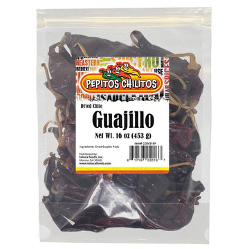 PEPITOS CHILITOS Chile Guajillo 16 oz. Resealable Bag - Natural and Premium - Great For Mexican Recipes Like Salsa, Tamales, and