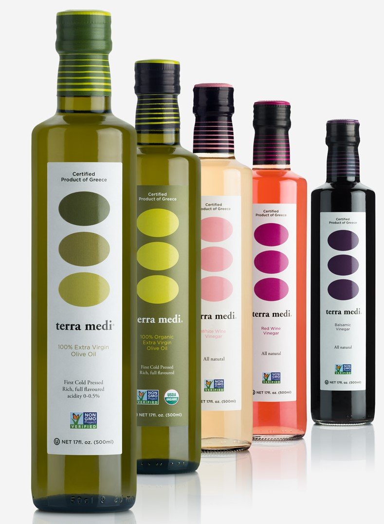 Terra Medi Greek White Wine Vinegar, 17 Ounces, Model tmwwv