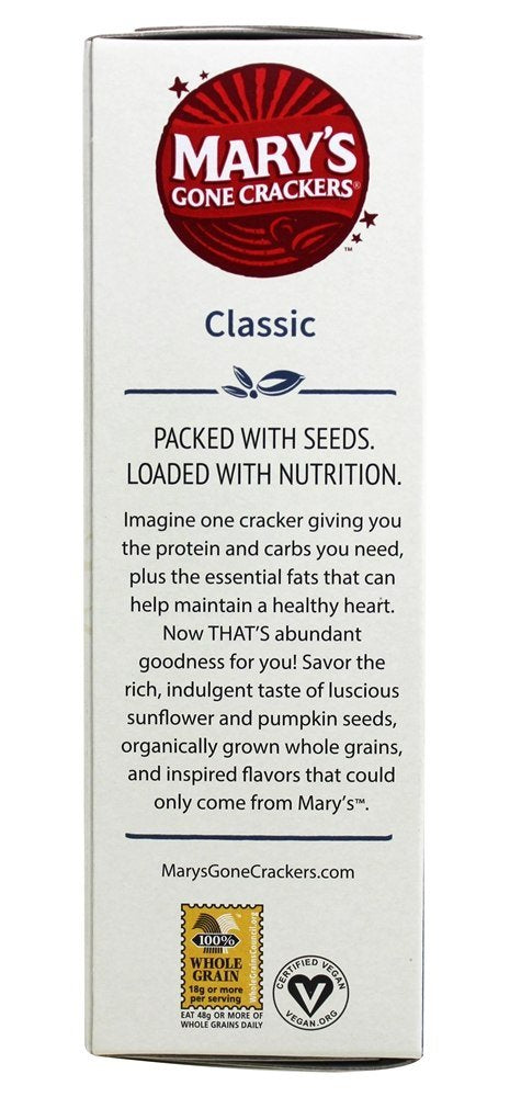Mary'S Gone Crackers Organic Super Seed, 5.5 Oz (Pack Of 3) Gluten Free
