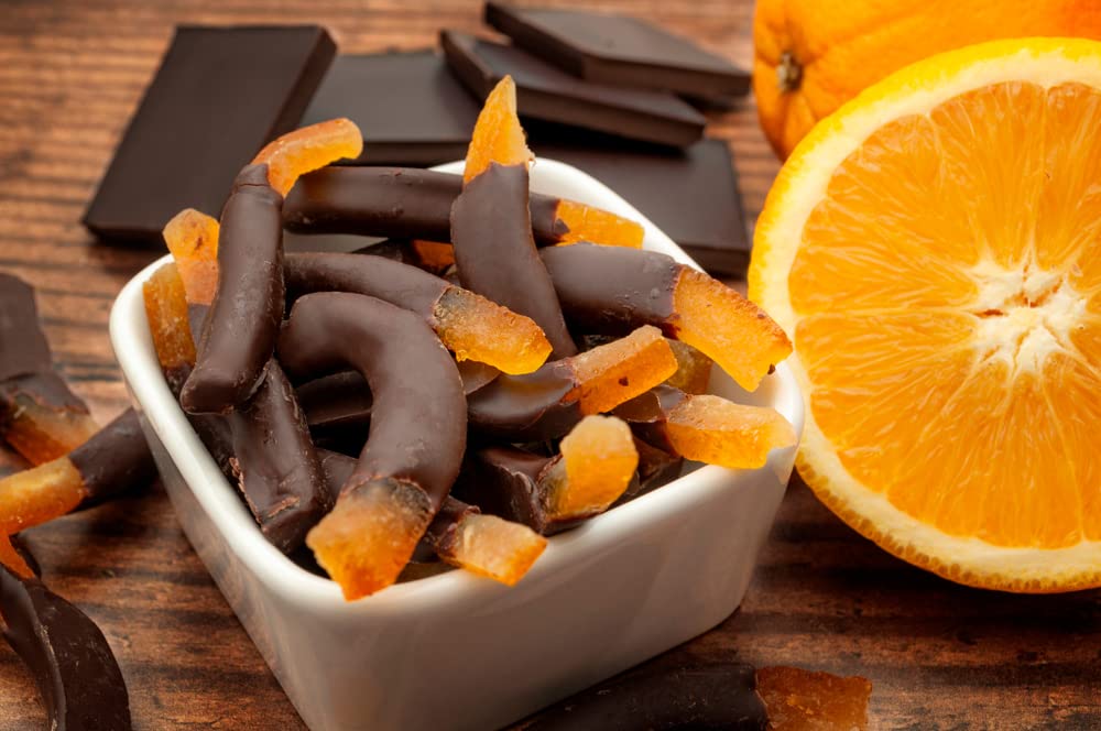 Amifruit Candied Orange Peel Strips, 2.2lbs, Ready to Eat, Gluten Free, Kosher, Non-GMO, 21.59 x 8.79 x