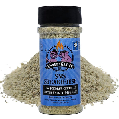 Smoke n Sanity SnS SteakHouse | Sensitive Stomach Approved | Full Flavor | Monash Certified Low FODMAP | Gluten Free | Certified