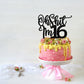 Black Flash Oh Shit I'M 16 Cake Topper, Happy 16Th Birthday/Cheers To 16 Years/Sweet 16, Funny 16Th Birthday Party Decorations S