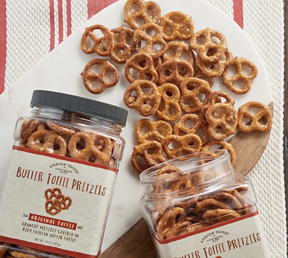 Everton Original Butter Toffee Pretzels: Gourmet Artisan Butter Toffee Covered Pretzels, Made In Small Batches For That Rich Sma
