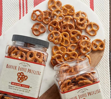 Everton Original Butter Toffee Pretzels: Gourmet Artisan Butter Toffee Covered Pretzels, Made In Small Batches For That Rich Sma