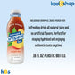 Snapple Zero Sugar Peach All Natural Iced Tea 16 Fl Oz Plastic Bottles 16 Pack + 15 Sugarcane Disposable Straws By Kool8Shop Inf