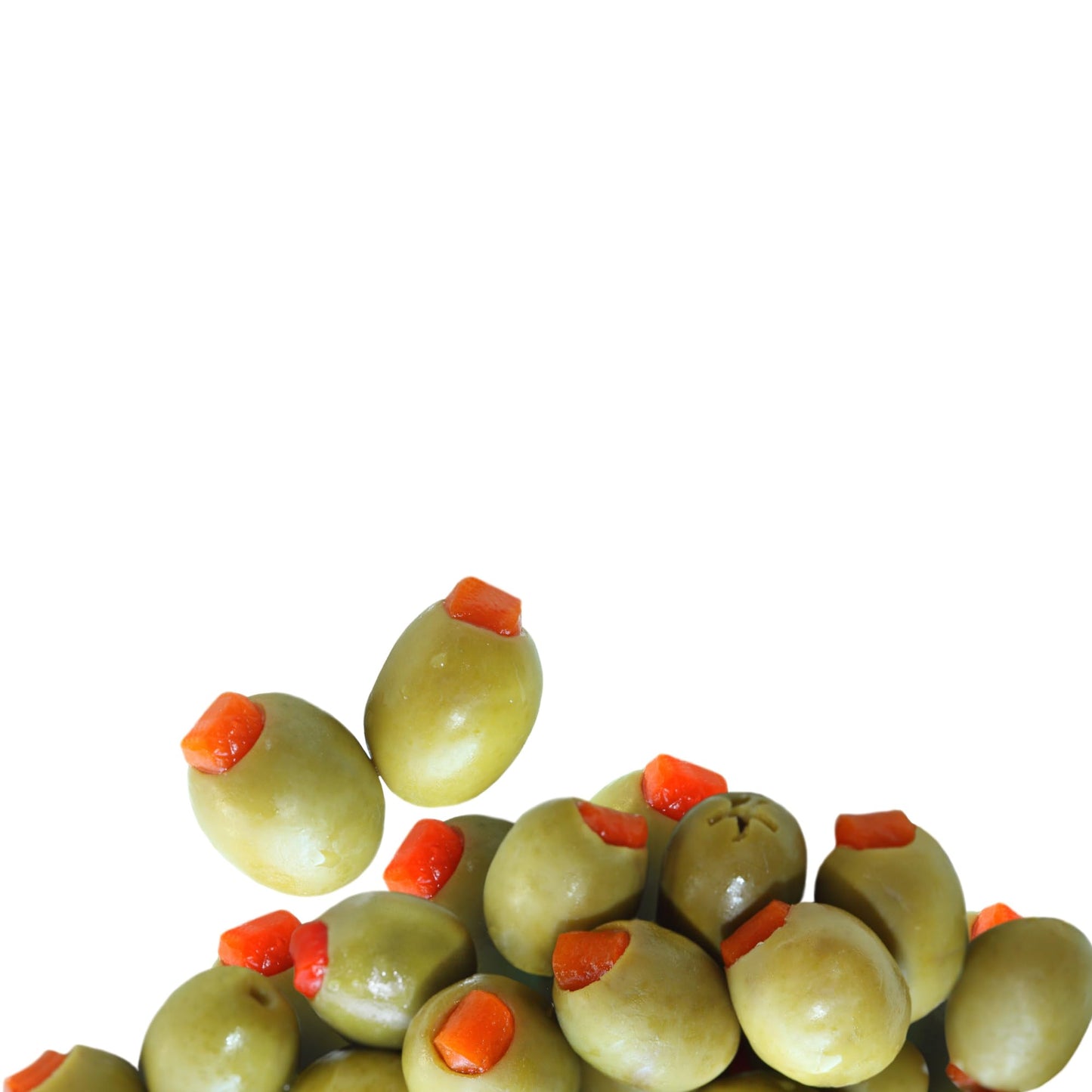 Sanniti Piri Piri Peppers Stuffed greek Olives Net Weight 16 oz - Drained Weight 10 oz (Pack of 2)