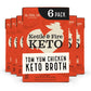 Kettle & Fire Tom Yum Chicken Bone Broth, Keto & Paleo Friendly, 16.9 Fl Oz, Pack of 6