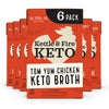 Kettle & Fire Tom Yum Chicken Bone Broth, Keto & Paleo Friendly, 16.9 Fl Oz, Pack of 6