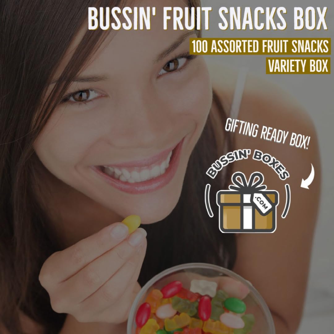 Fruit Snacks Bulk (100 Count) - by Bussin Boxes
