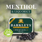 Barkleys Black Licorice Candy With Menthol, Licorice Pellets Covered With Refreshing Menthol- Gluten Free Licorice, Vegan (1 Can