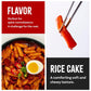 C OFood Garlic Tteokbokki  Gluten-Free Korean Rice Cakes  Authentic Spicy Korean Street Food Snack  Perfect with Cheese and Ramen Noodles  Ready to Eat  No MSG  No Corn Syrup  Pack of 2