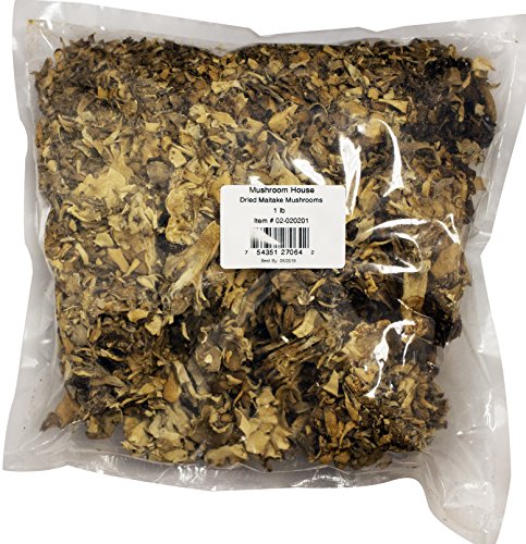 Mushroom House Dried Mushrooms, Maitake, 1 Pound