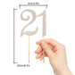 Hatcher Lee Bling Crystal 21 Birthday Cake Topper - Best Keepsake | 21St Party Decorations Gold
