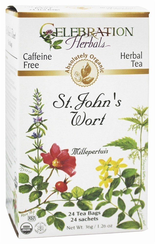 Celebration Herbals Organic St Johns Wort Tea - 24 Herbal Tea Bags