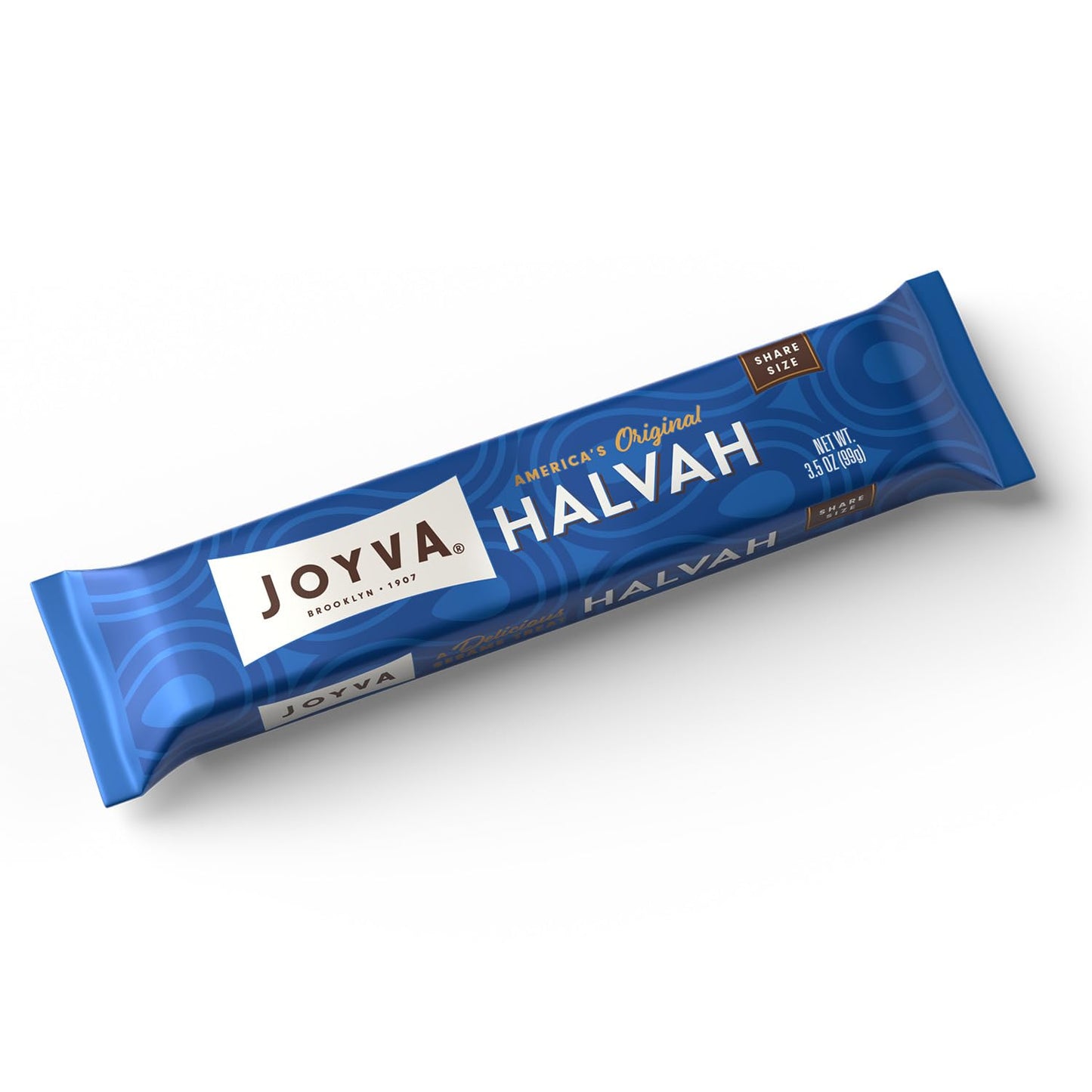 Joyva Halvah - Original, 3.5Oz, Pack Of 20 | A Delicious Sesame Treat | Dairy Free, Gluten-Free & Kosher Parve | Handcrafted In