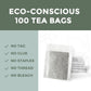 Fescha Organic Decaf Jasmine Green Tea Bags Flower-Scented Tea (100-Count), Eco-Conscious Tea Bags, Packed By Resealable Kraft B