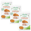 Simple Mixes Natural Instant Pudding Mix, Healthy Snack, Salted Caramel, Gluten and Dye-Free, No Fat, or Lactose, Kosher, 3 Pack
