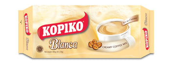 Kopiko Blanca Instant Coffee Mix - Authentic Indonesian Volcanic Coffee - 30 Ounce Pack of 30 Sticks - Delicious and Creamy