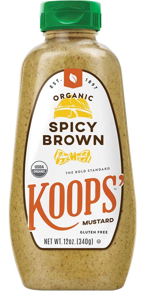 Koops Mustard Organic Spicy Brown, 12 Ounce (Pack Of 12)