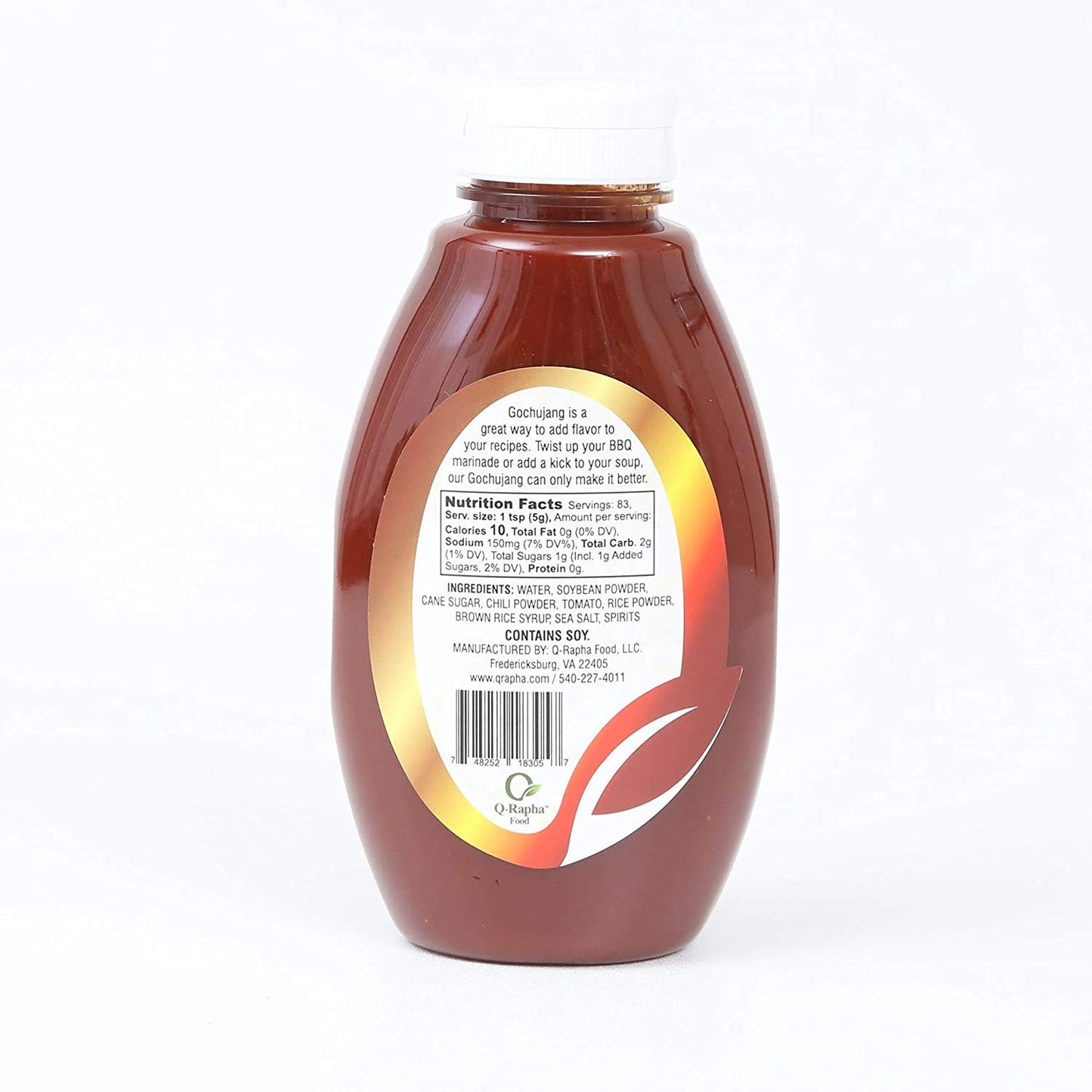 Q-Rapha Classic Korean Gochujang - Gmo And Gluten Free, Vegan (14.6Oz)