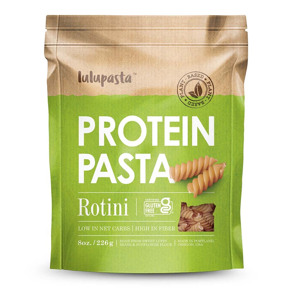 Wholesome Provisions High Protein Pasta, Gluten Free, 19g Protein, 4g Net Carb, 8 Ounce, Rotini