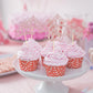 Donoter 48 Pieces Rose Gold Glitter Princess Crown Cupcake Toppers Picks For Birthday Baby Shower Party Cake Decorations