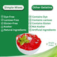 Simple Mixes Natural Gelatin Dessert, Variety Pack, Strawberry, Orange, & Lime, Healthy Snack, Dye-Free, No Gluten or Fat, Koshe