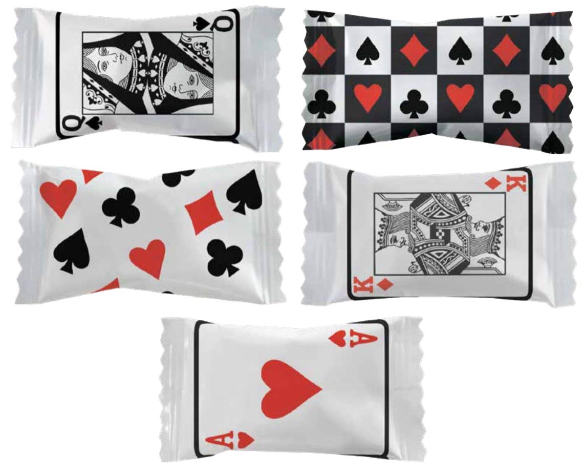 Fruidles Card Games Buttermints, Mint Candies, After Dinner Mints, Butter Mint Candy, Fat-Free, Kosher Certified, Individually Wrapped (55 Pieces)