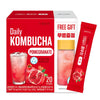 Garden Kombucha Tea, Powder 5G X 20 Sachets (100G/3.52Oz) Probiotics, Prebiotics, Sugar Free, Diet Tea, Healthy Drink With Bottl