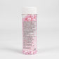Twisweet Pink Pearl Sprinkles For Cake Decorating, Edible Sugar Pearls For Baking, Mix Size, Cake Topper Cupcake Cookie Ice Cream Dessert Decorations, Baby Shower Wedding Birthday Valentine Supplies (130G/4.58Oz)