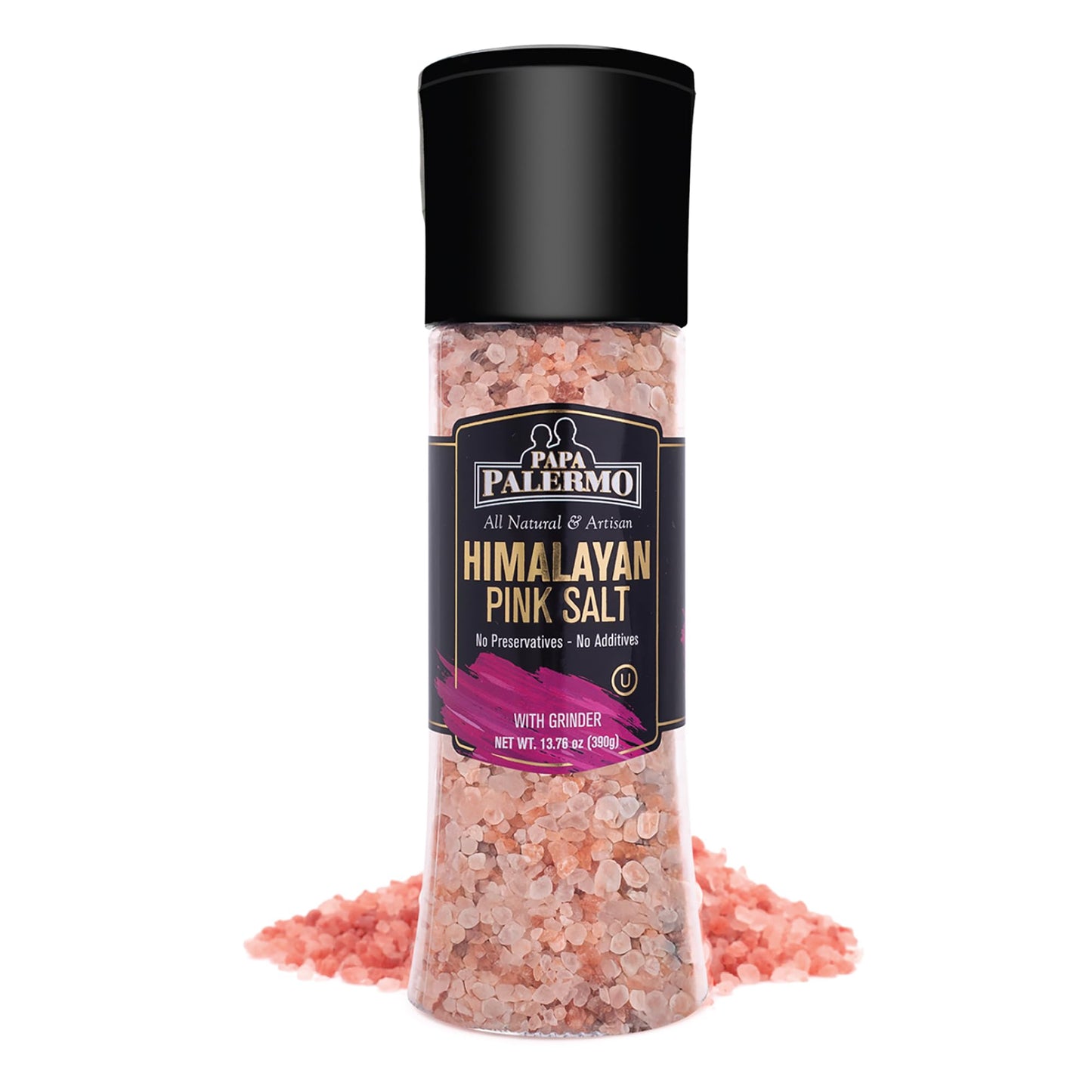 Papa Palermo Pink Gourmet Himalayan Salt - 12.9 Oz