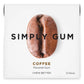 Simply Gum | Coffee | Plant- Based Chewing Gum | Pack Of Six (90 Pieces Total) | Synthetic Plastic Free + Aspartame Free + Non Gmo