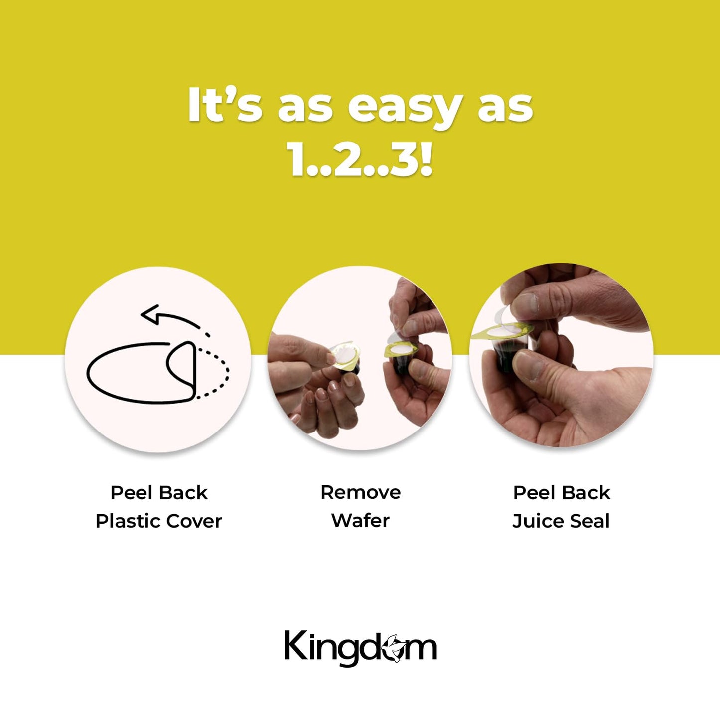 Kingdom Prefilled Communion Cup With Wafers(250Ct-White Juice) Sealed In A Single-Serving Container With 1-Year Shelf Life, Perf