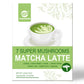 Ganoherb Mushroom Matcha Latte Powder, 7.4 Ounce, 7 Superfood Mushrooms With 25% Beta-Glucans, Lions Mane, Reishi, Chaga, Coconu