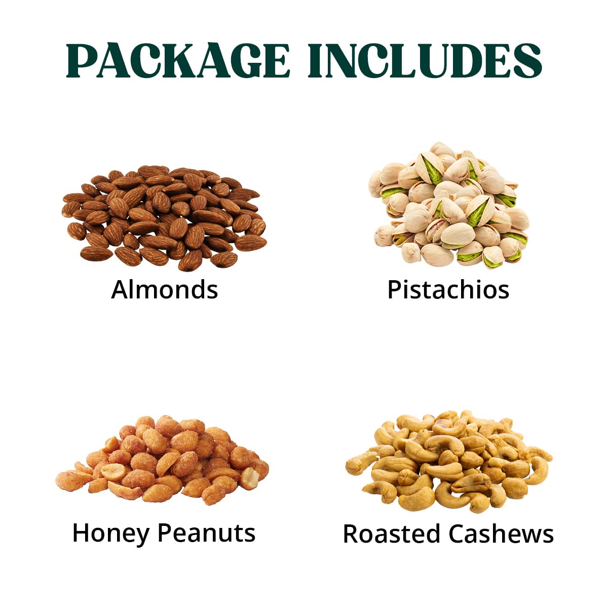 Nuts Gift Basket - Gift Basket Of Cravings Gourmet Nuts Collection, Healthy Kosher Snacks, Premium Mixed Nuts Gift Box Bouquet P