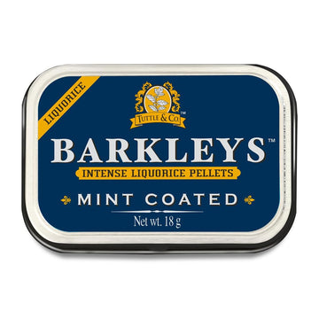 Barkleys Black Licorice Candy, Mint Coated - Licorice Pellets Covered with Refreshing Mint- Gluten Free Licorice, Gelatine Free,